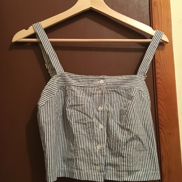 Brandy Melville Tops - Brandy Melville blue & white striped top